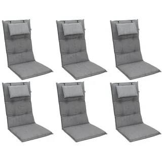 Doppler Hochlehner Auflage 6 St. 8 x 48 x 5 cm grau