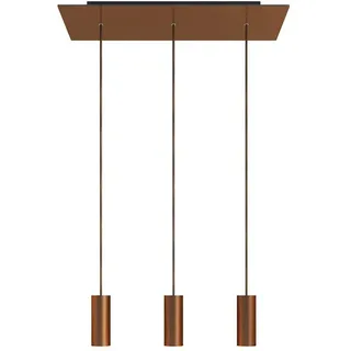 Creative Cables Rectangular Rose-one Xxl Tub E14 3 Falls With Bulbs Hängelampe - Satin Copper - One Size