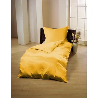 Gerald Wittmann Bettwäsche »Microfaser-Seersucker« 2 Stk. tlg., gelb