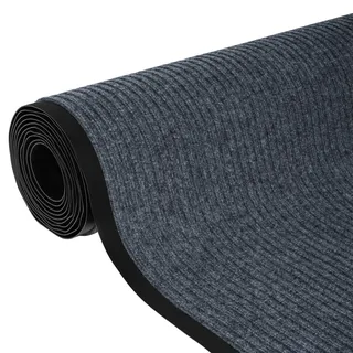 ybaymy Teppich Läufer Flur rutschfest 90 x 500 cm Schmutzfangläufer Meterware Waschbar Teppichläufer Lang Korridor Schmutzfangmatte Grau, 90cm Breite