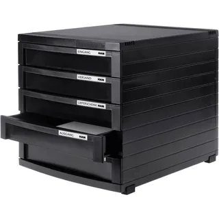 HAN Schubladenbox Contur 30 x 30,7 cm 30-tlg. schwarz