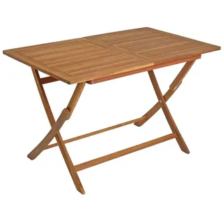 Estexo Gartentisch 120 x 70 x 74 cm Braun