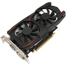 VBESTLIFE GTX1050Ti 4 GB DDR5-Spiel-Grafikkarte, Dual-Lüfter 128 Bit, Schnelle Kühlung, Geräuscharme Videospiel-Grafikkarte, für Desktop-PC (GTX1050Ti 4GB DDR5 128 Bit)