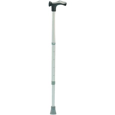 Days Ergonomic Handle Walking Stick, Aluminium Walking Cane, Non-Slip Rubber Ferrules, Comfortable Mobility Aid, Adjustable Height 730mm to 960mm, Right Hand (Eligible for VAT relief in the UK)