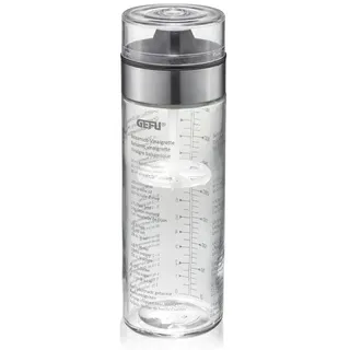 GEFU Dressingshaker MIX 350 ml Edelstahlfarben Schwarz
