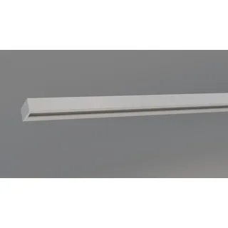 indeko Schienensystem »Objektschiene« 1 läufig-läufig Wunschmaßlänge Innenlauf Gardinenschiene, Komplett-Set inkl. Gleitern&Montagematerial, weiß