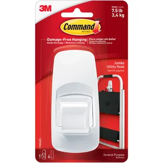 Command Großer Allzweckhaken, Weiß, weiß, 17004