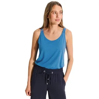 CECIL Damen B321626 Tank Top, Azure Blue, Small