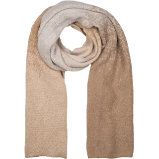 styleBREAKER XXL-Schal "Web-Schal mit Pixel-Farbverlauf" 1 Stk., beige, braun