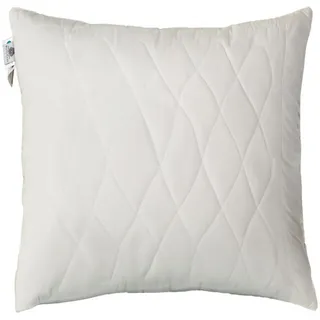 Homescapes Schurwolle-Kissen 65/65 cm mittelweich , Textil , Füllung: Schafschurwolle , Quadratisch , 65x65 cm , Oeko-Tex® , Heimtextilien, Kopfpolster & Bettdecken, Kopfkissen