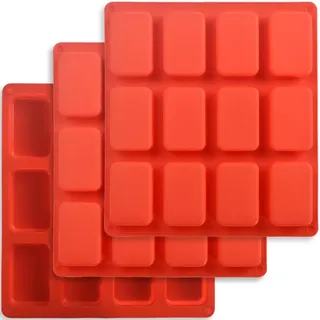 ionEgg Silikon-Kastenform, antihaftbeschichtet, Mini-Brotform, 12 Mulden, Silikon-Brotbackform, für Kastenkuchen, Brot, Hackbraten, 3 Stück