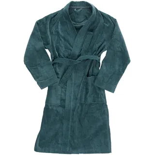 Vossen Bademantel , Grün , Textil , Gr. S , unisex , Oeko-Tex® Standard 100 , Taschen, hochwertige Qualität , Heimtextilien, Badtextilien, Bademäntel, Bademäntel Herren