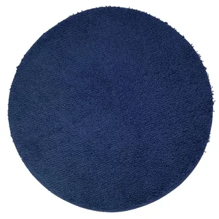NYVI Badematte NYVISpa Lasalle Ø 60 cm Navy Rund - Badezimmerteppich - rutschfest, Saugfähig, Schnell Trocknend, Fußbodenheizung geeignet, Oeko-TEX, Waschbar, Weich