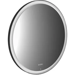 emco round black Lichtspiegel, Durchmesser 600mm, mit LED-Beleuchtung, schwarz, 441324806