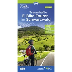 ADFC-Regionalkarte Traumhafte E-Bike-Touren im Schwarzwald, 1:75.000, mit Tagestourenvorschlägen, reiß- und wetterfest, GPS-Tracks-Download