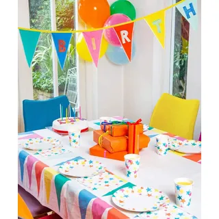 Regenbogenstoff Tischdecke | Rechteckige Kinderparty-Tischdecke mit Ammer-Design, wiederverwendbar, Unisex-Dekorationen für Geburtstag, Garten, Picknick, Grill, Festivalthema, Stolz