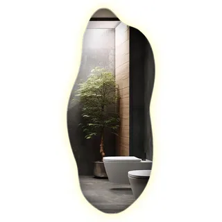 wallfluent Wandspiegel 35 x 80 cm Transparent