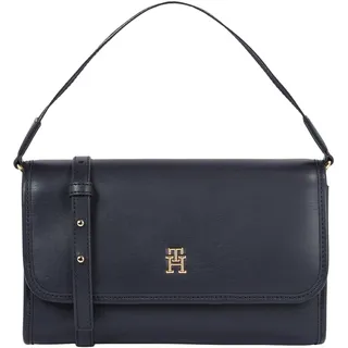 Tommy Hilfiger Damen Schultertasche Klein, Blau (Space Blue), Einheitsgröße