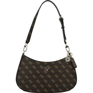 GUESS Schultertasche Noelle II Top Zip Shoulder Bag Brown Logo