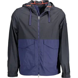 Elegantes Herren-Sakko in Blau: Sportjacke mit Kapuze und Taschen - Blau
