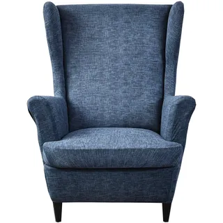 krfoonn Wingback Chair Covers Slipcovers 2 Piece Stretch Wing Chair Covers Spandex Slipcovers Wingback Sofa Covers Schair Covers Non-Slip Furniture Protector, 04