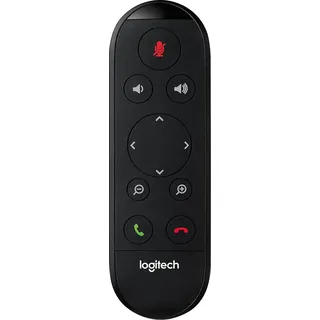 Logitech - Videokonferenzsystem-Fernsteuerung - Schwarz, Silber