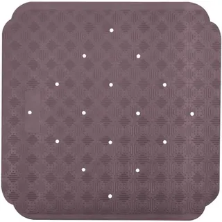 Spirella Duschmatte Ruby Badematte Duscheinlage antibakteriell rutschfest mit Saugnäpfen-Taupe-ca. 70 x 40 cm-Naturkautschuk, Gummi, Grey, 70 x 40