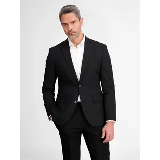 Baukastensakko LERROS "Anzug-Sakko in Kurzgrößen mit Stretchanteil, bequeme Passform", Herren, Gr. 25, schwarz, 49% Viskose, 29% Polyester, 20% Wolle, 2% Elasthan, Sakkos Baukastensakko