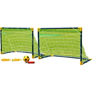 Set Mit 2 Tore 85X60X42Cm + Ball + Pumpe