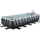 Black Leather Pool Set 540 x 250 x 100 cm inkl. Sandfilteranlage und Poolleiter