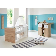 Bild »Maxim«, (Set, 2 St., Bett + Wickelkommode), Bett + Wickelkommode, weiß