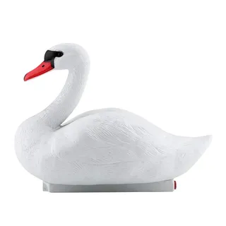 Gartendekoration Schwan, Kunststoff, schwimmender Schwan, weißer Gänse-Teich, Dekoration, Schwanensimulation aus dem Teich, Teichdeko, für Garten