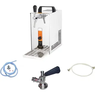 ich-zapfe Komplett Set - Bierzapfanlage PYGMY 25/K mit Membranpumpe, 1-leitig Trockenkühlgerät aus Edelstahl, 35 Liter/h, Green Line, Zapfkopf:ohne