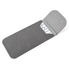 CaseBuy Premium Leder-Tastaturabdeckung für Apple iMac 61 cm (24 Zoll) M1 Chip Magic Keyboard ohne Out Touch ID A2449 A2450 Apple Wireless Magic Keyboard 2 MLA22LL/A A1644 Zubehörtasche, Space Grey