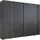Drehtürenschrank Kronach 268 x 210 x 59 cm Grau