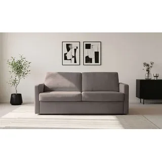 Schlafsofa OTTO HOME "Goldpoint 162 cm, Dauerschläfer, Liegefläche 120/200cm", braun, B:162cm H:85cm T:100cm, 100% PES, Sofas, Schlafsofa, 2-Sitzer mit Dauerschläfer-Funktion, Bonell-Federkernmatratze