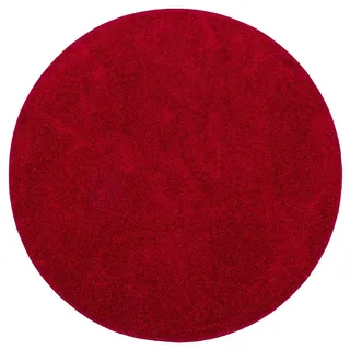 Snapstyle Cottage Hochflorteppich 100 x 100 cm Rot