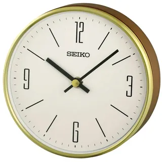 Seiko QXG158G Tischuhr Holz/Goldfarben