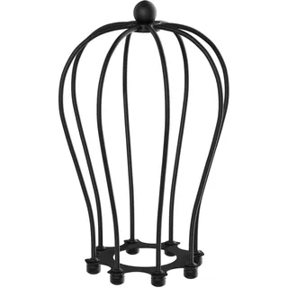 ledscom.de Käfig-Lampenschirm, schwarz, 115mm Ø