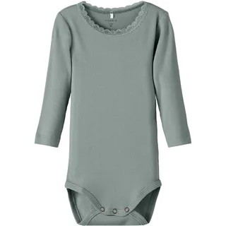 NAME IT Damen Nbfkab Ls Body Noos, Slate gray), Numeric_86