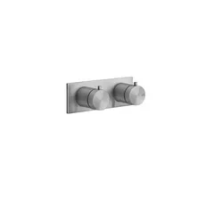 Gessi 316 Fertigmontageset Unterputz-Thermostat, 1 Ausgang links,für Unterputz-Körper, Umlenkkartusche, 54032, Farbe: Warm Bronze gebürstet PVD