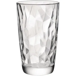 Bormioli Rocco 350240 Diamond Trasparente Longdrinkglas, 470 ml, Glas, transparent, 6 Stück