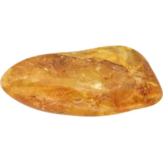Lebensquelle Plus Trommelstein Bernstein Größe S poliert | Edelstein Handschmeichler Taschenstein