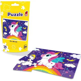 Roter Kafer Puzzle Einhorn – Lernpuzzle, weicher Schaumstoff, 24 Teile