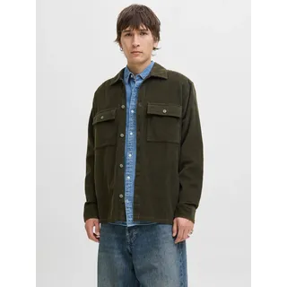 JACK & JONES Jacke Perfect Cordjacke - dunkelgrün - M