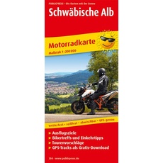 Motorradkarte Schwäbische Alb 1 : 200 000