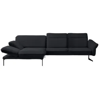 Himolla Ecksofa , Dunkelblau , Metall , Ottomane links, L-Form , 299x203 cm , Blauer Engel, Goldenes M, Made in Germany, Emas , Typenauswahl, Lederauswahl, Stoffauswahl, Sitzqualitäten, seitenverkehrt erhältlich, Hocker erhältlich, Rücken echt, individuell planbar , Wohnzimmer, Sofas & Couches, Wohnlandschaften, Ecksofas