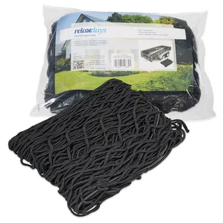 Relaxdays Anhängernetz 2,0 x 3,0 m schwarz
