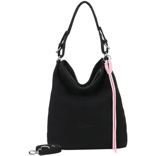 Fritzi aus Preußen Schultertasche Bitzi01 Suede Jacky Hobo Bag Black