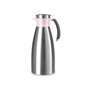 Soft Grip edelstahl/puderrosa 1,5 l